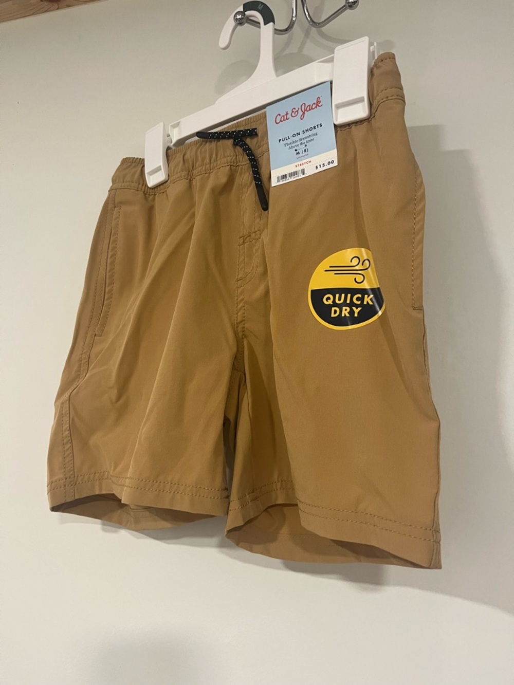 Cat & Jack Quick Dry Pull-On Shorts - Camel Brown